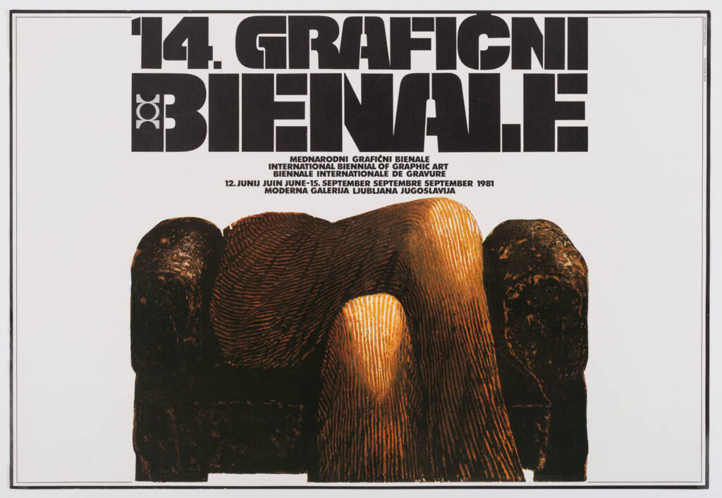 Participated in first international exhibition at 14th International Biennale of Graphic Art at Ljubljana, Slovenia.