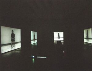 Created the Three-channel video installation Great Times Message Storytellers of the Town: the insane