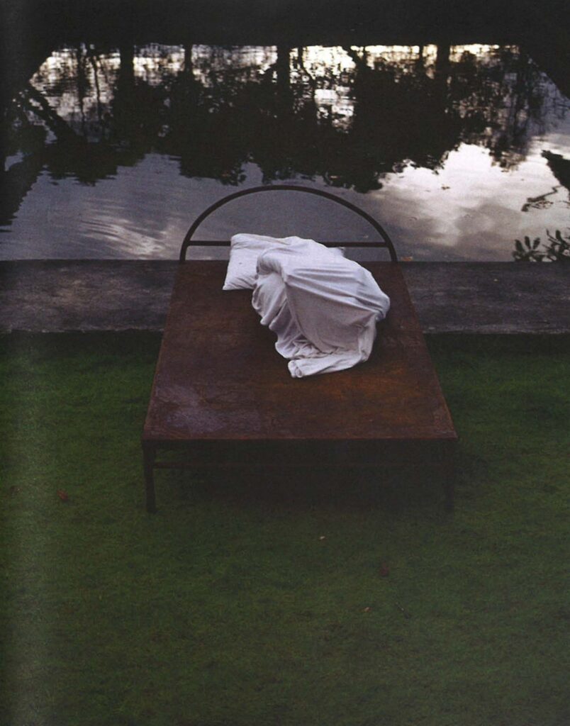 Created the video and photograph piece In the pool of still water, there is a yearning for the torrential flow of the big river