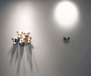 Created the artwork Philosophical Theater of Animals (Detail)