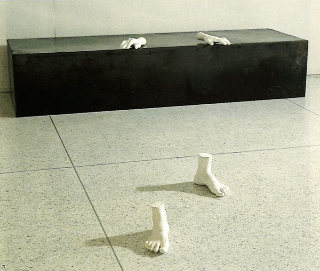 Created the artwork Isolated Hands Waiting To Be Understood From Feet