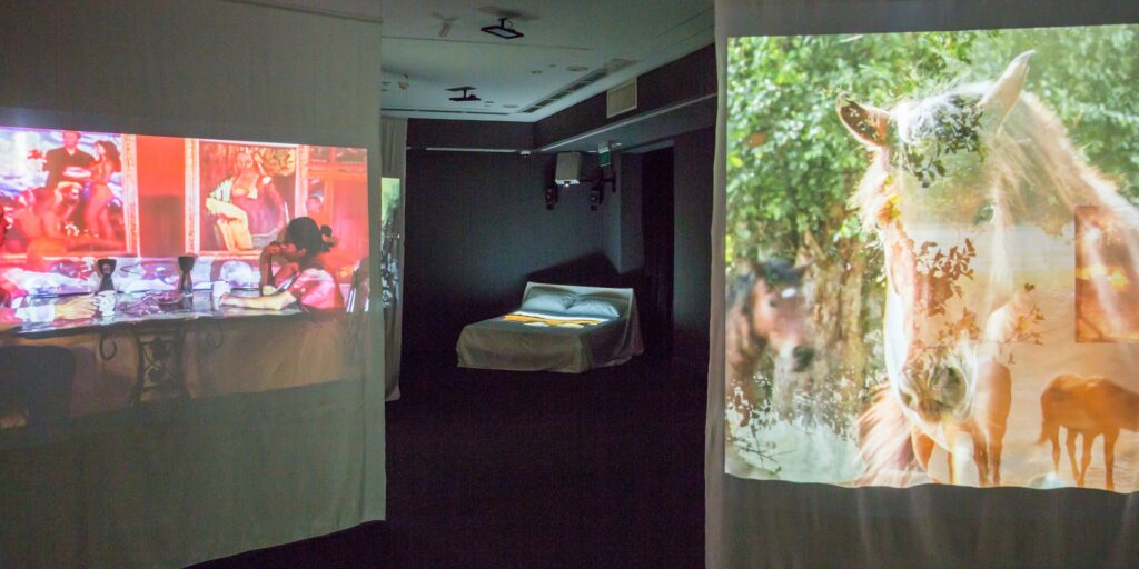 Created the 5-channel video installation Jaonua the Nothingness (King of Meat: The Nothingness)
