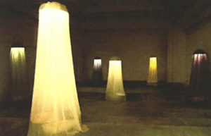 Created an installation At Nightfall Candles are Lighted