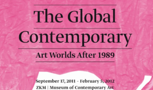 Participated in The Global Contemporary, art worlds after 1989 at Zentrum für Kunst und Medientechnologie, Karlsruhe,