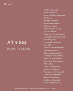 Participated in Affinities at Nova Contemporary, Bangkok, Thailand.